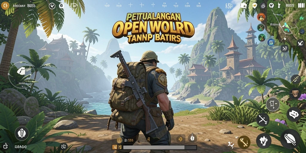 Screenshot dari gameplay Open World yang mendebarkan di 8055.