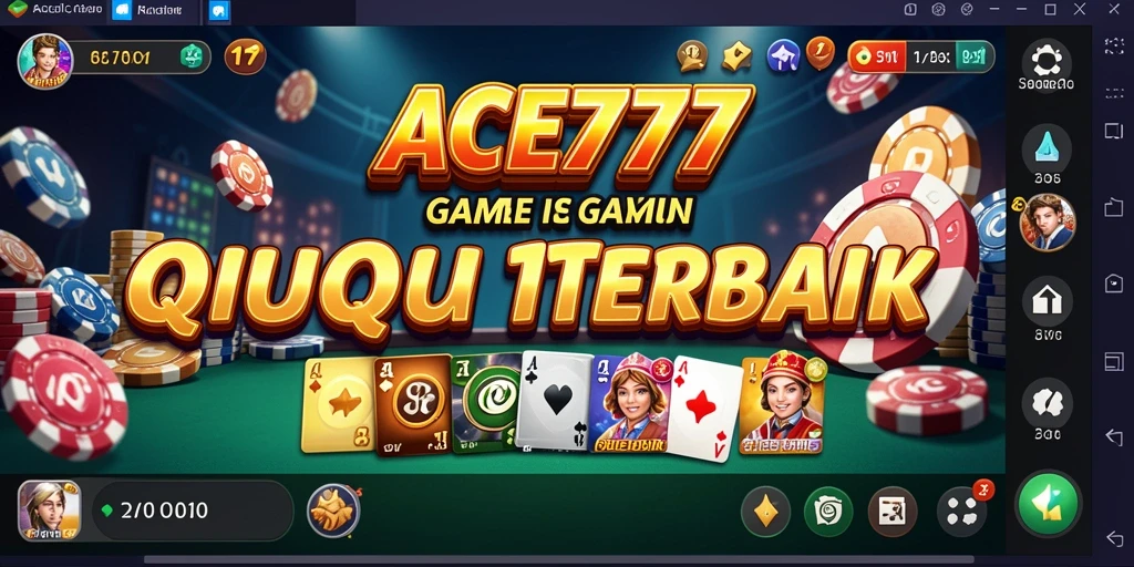 Screenshot gameplay ACE777 yang menampilkan aksi seru QiuQiu.