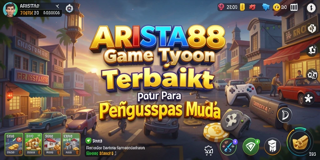 Tangkapan layar gameplay ARISTA88 menampilkan keseruan mengelola bisnis Tycoon.