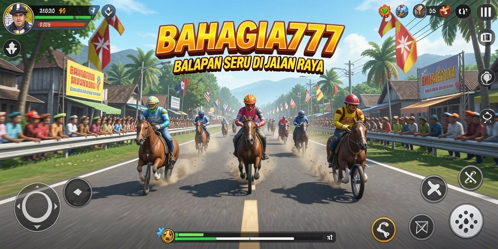 Tampilan mendebarkan dari balapan di BAHAGIA777 yang penuh aksi.