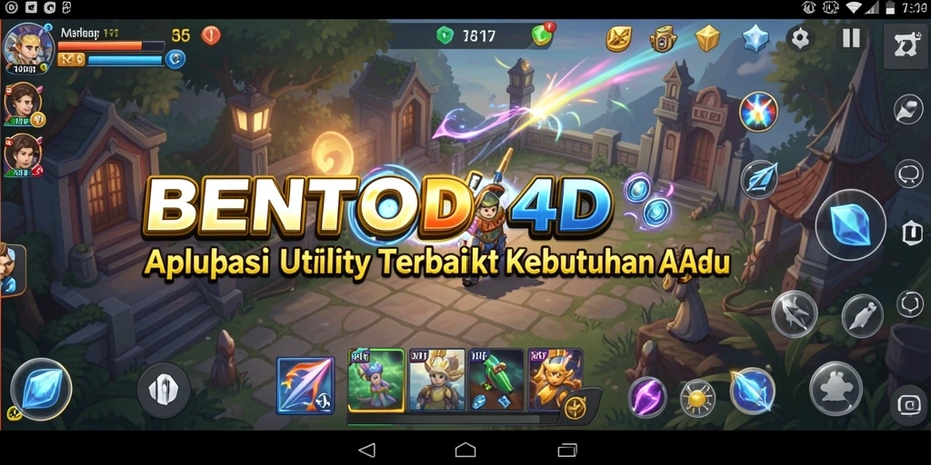 Tampilan utama aplikasi BENTO4D dengan berbagai fitur Utility.