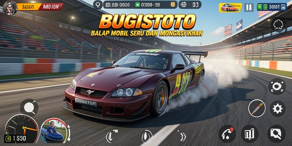 Gameplay balap mobil yang mendebarkan di BUGISTOTO.