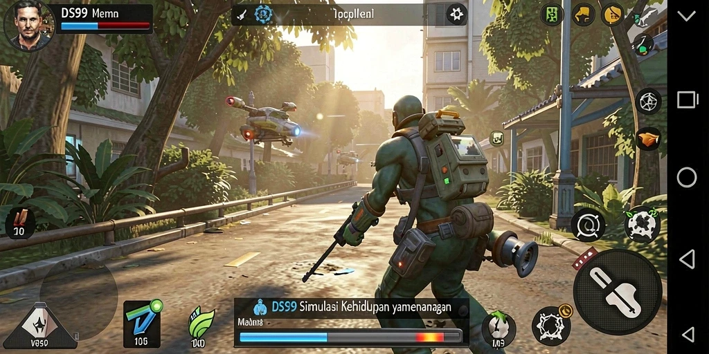 Tampilan gameplay DS99 yang menarik dan interaktif.