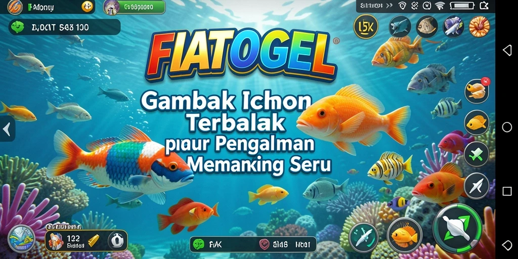 Screenshot FIATOGEL menunjukkan aksi menembak ikan yang seru.