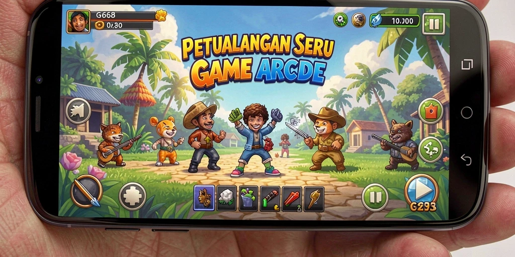 Tangkapan layar G668 dengan gameplay seru yang menantang di setiap level.