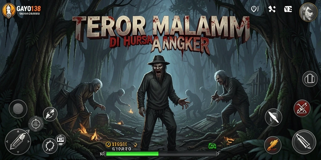 Screenshot gameplay GAYO138 yang menunjukkan suasana mencekam dan menakutkan.