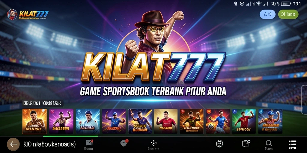 Tangkapan layar KILAT777 menunjukkan suasana taruhan Sportsbook yang seru.