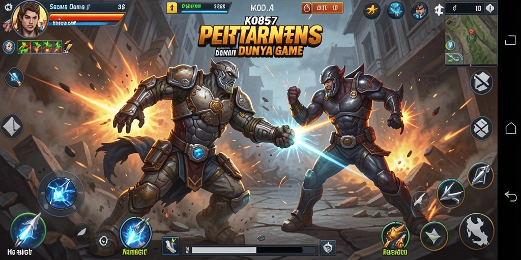 Visual menarik dalam pertarungan seru KO857
