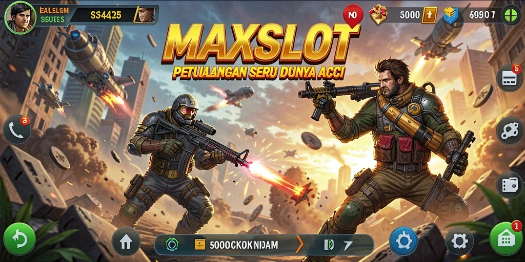 Tampilan aksi seru dalam gameplay MAXSLOT yang menegangkan.