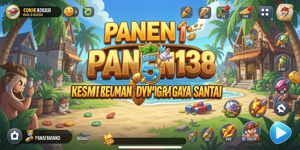 Screenshot utama PANEN138 menampilkan gameplay seru dan interaktif.