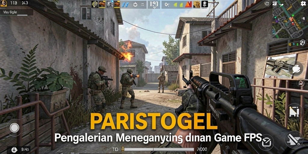 Tampilan seru gameplay FPS di PARISTOGEL.