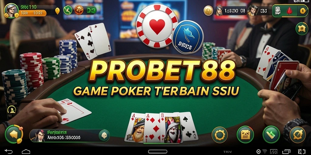 Tampilan gameplay seru di PROBET88 saat bermain Poker.