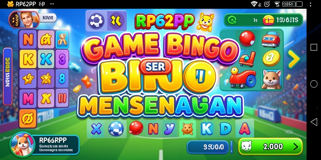 Tampilan seru gameplay Bingo di RP62RP yang menawan.