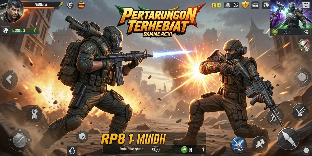 Gameplay seru dan mendebarkan dalam aksi RP8.
