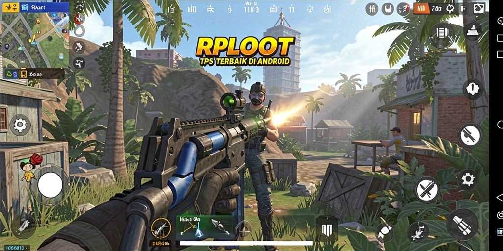 Tampilan gameplay TPS RPLOOT yang mendebarkan dan penuh aksi.