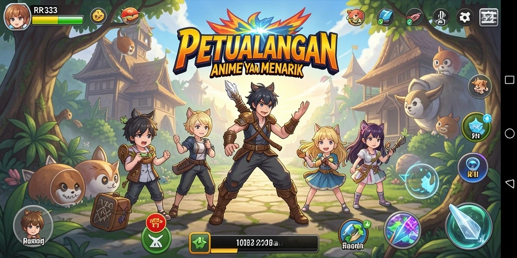 Gameplay seru dengan karakter Anime yang menawan.