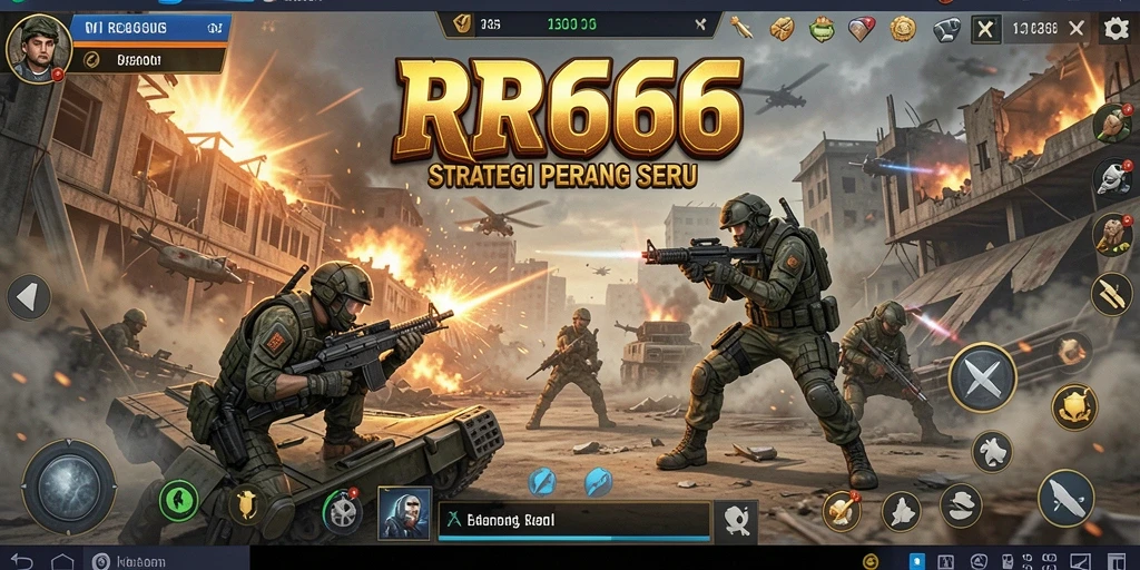 Tampilan aksi seru dalam gameplay RR666 yang mendebarkan.