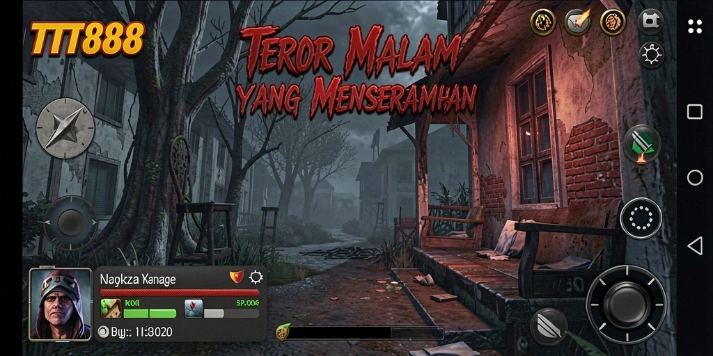 Screenshot gameplay TTT888 yang menampilkan suasana menyeramkan.