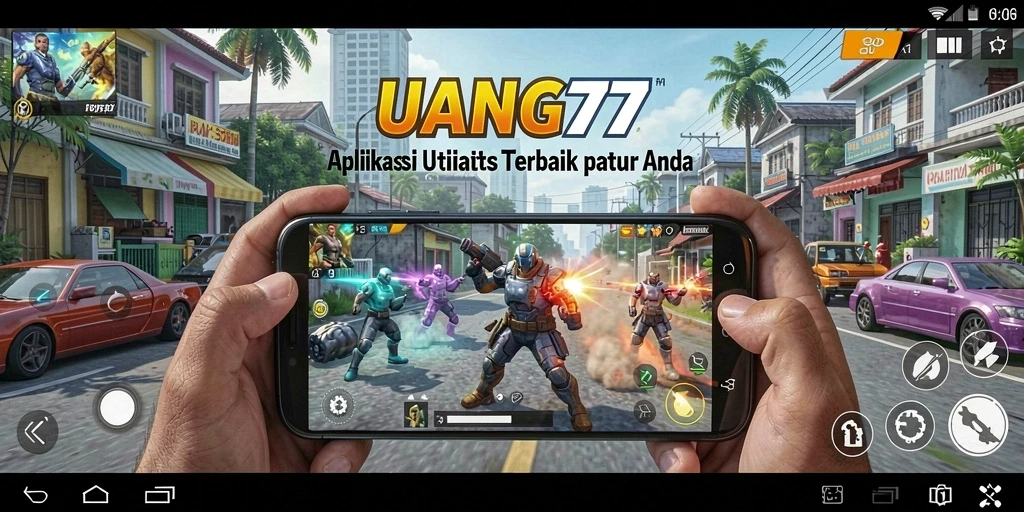 Tampilan utama UANG77 menunjukkan pelacakan keuangan yang mudah dan efisien.