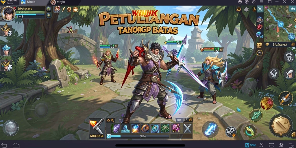 Gameplay mendalam dan menakjubkan dalam WINJKT MMORPG.